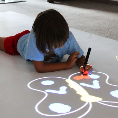 Smartfloor - imultiinteractive floor - children having fun