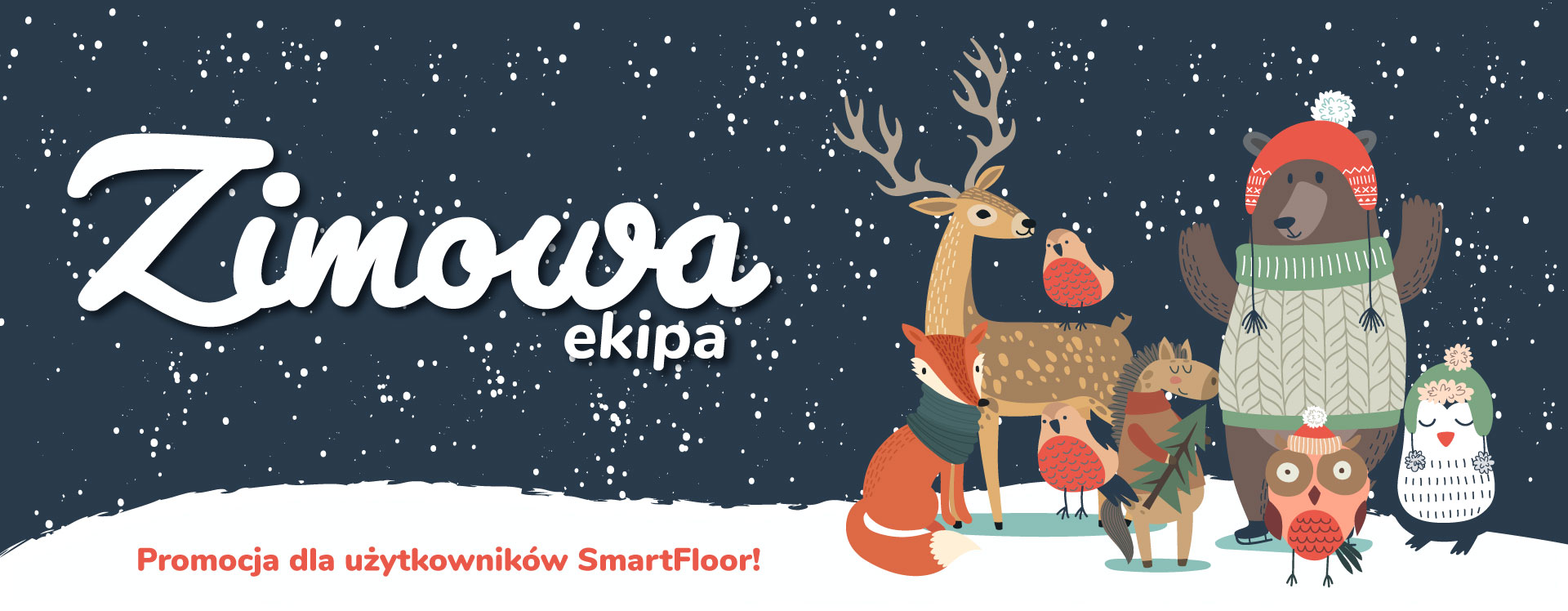 Zimowa ekipa. Promocja dla użytkowników SmartFloor