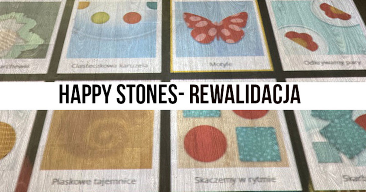 Podłoga smartfloor na zajęciach rewalidacyjnych z pakietem happy stones